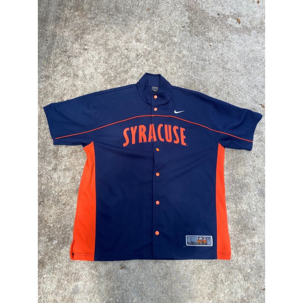 Vintage Nike Syracuse University Basketball Baseball Jersey Retro - Men’s Large